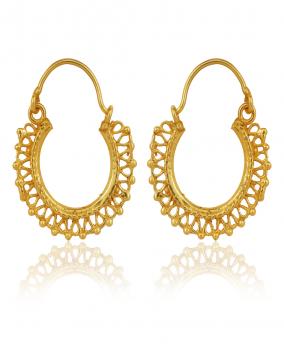 Handmade Nickel Free Gold Plated High Fashion Designer Ethnic Earring